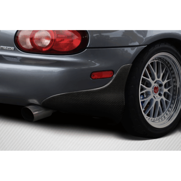 1999-2005 Mazda Miata MX-5 Carbon Creations M1 Speed Mud Flaps - 2 Piece - Image 2