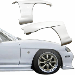ModeloDrive FRP GVAR Wide Body 15mm Fenders (front) > Mazda Miata MX-5 (NB) 1998-2005