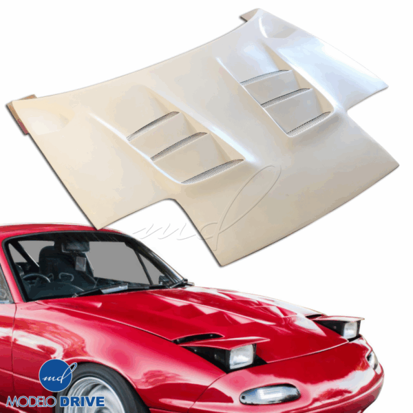 ModeloDrive FRP RAME A9 Hood > Mazda Miata (NA) 1990-1996 - Image 2