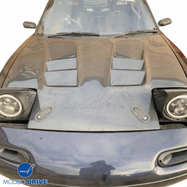ModeloDrive Carbon Fiber RAME A9 Hood > Mazda Miata (NA) 1990-1996 - Image 5