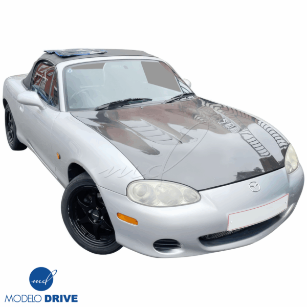 ModeloDrive Carbon Fiber CSPE Hood > Mazda Miata (NB) 1998-2005 - Image 2