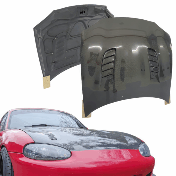 ModeloDrive Carbon Fiber CSPE Hood > Mazda Miata (NB) 1998-2005 - Image 6