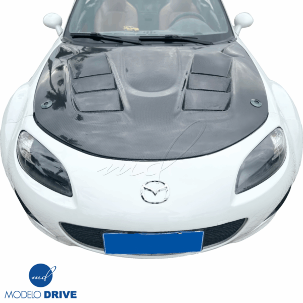 ModeloDrive Carbon Fiber RAME A9 Hood > Mazda Miata (NC) 2006-2015 - Image 3