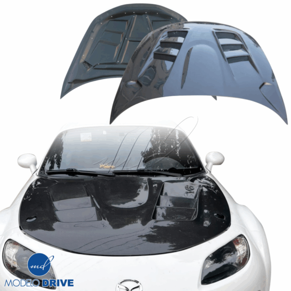 ModeloDrive Carbon Fiber RAME A9 Hood > Mazda Miata (NC) 2006-2015 - Image 9