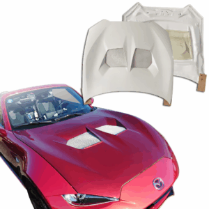 ModeloDrive FRP Twin Vent Hood > Mazda Miata (ND) 2016-2021