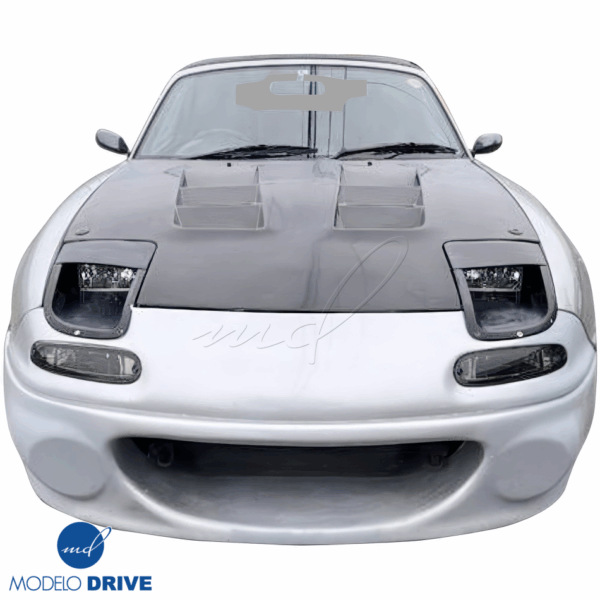 ModeloDrive Carbon Fiber JSPE Headlight Housings > Mazda Miata (NA) 1990-1996 - Image 5