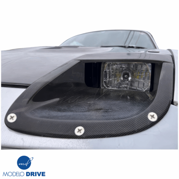 ModeloDrive Carbon Fiber JSPE Headlight Housings > Mazda Miata (NA) 1990-1996 - Image 8