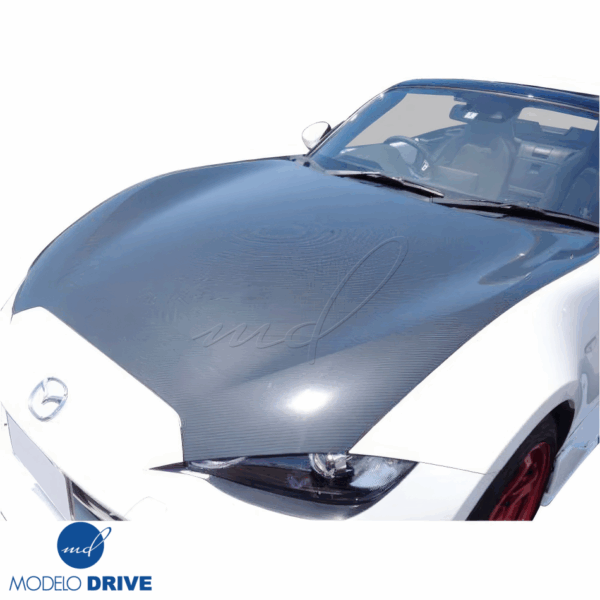 ModeloDrive Carbon Fiber OER Hood > Mazda Miata (ND) 2016-2021 - Image 3