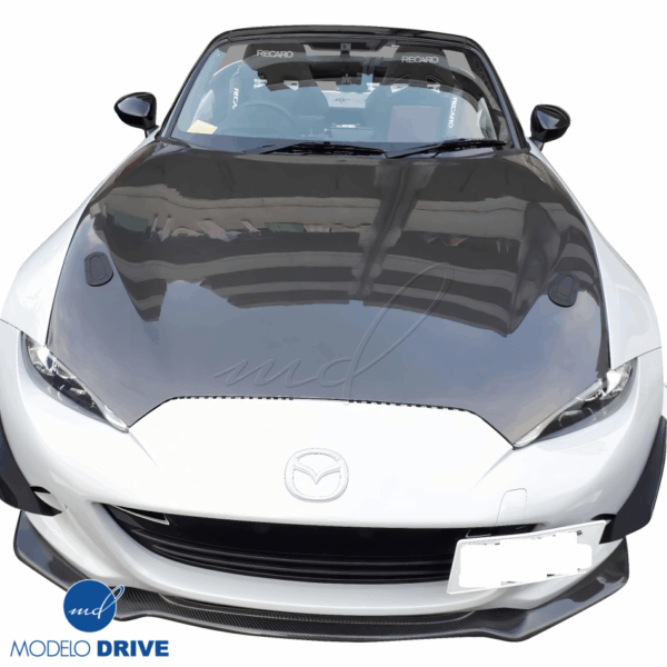 ModeloDrive Carbon Fiber OER Hood > Mazda Miata (ND) 2016-2021 - Image 11