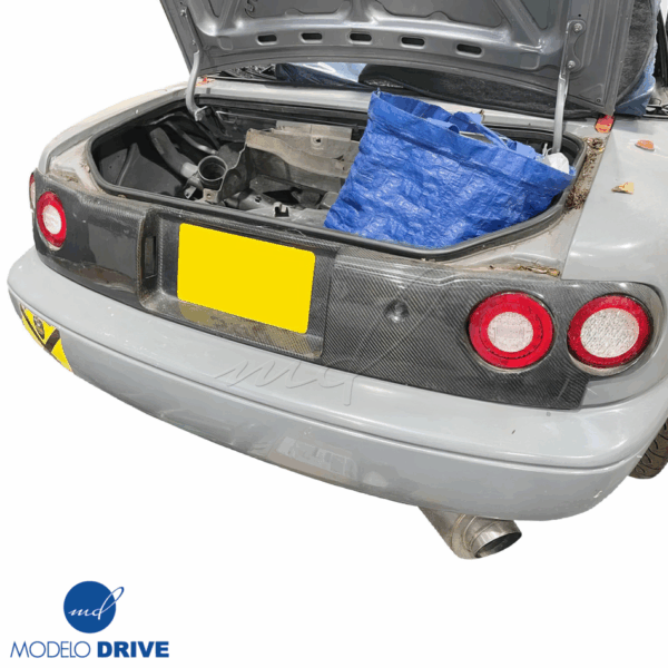 ModeloDrive Carbon Fiber QUAD Tailgate Panel Garnish > Mazda Miata (NA) 1990-1996 - Image 2