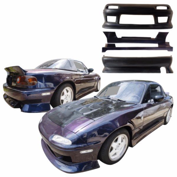VSaero FRP DUC Body Kit 4pc for Mazda Miata MX-5 (NA) 1990-1997 - Image 3