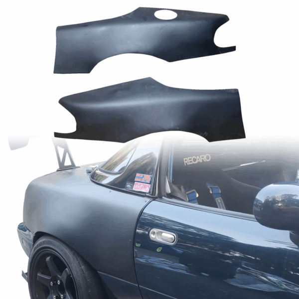 VSaero FRP ARIO Wide Body Fenders (rear) 23mm for Mazda Miata MX-5 (NA) 1990-1997 - Image 8