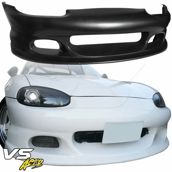 VSaero FRP BOME Front Bumper for Mazda Miata MX-5 (NB1) 1998-2000 - Image 7
