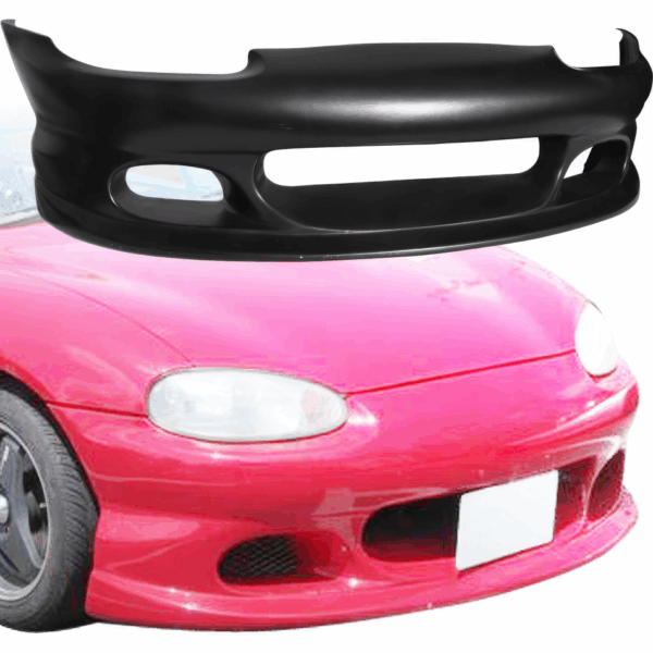 VSaero FRP BOME Front Bumper for Mazda Miata MX-5 (NB1) 1998-2000 - Image 13
