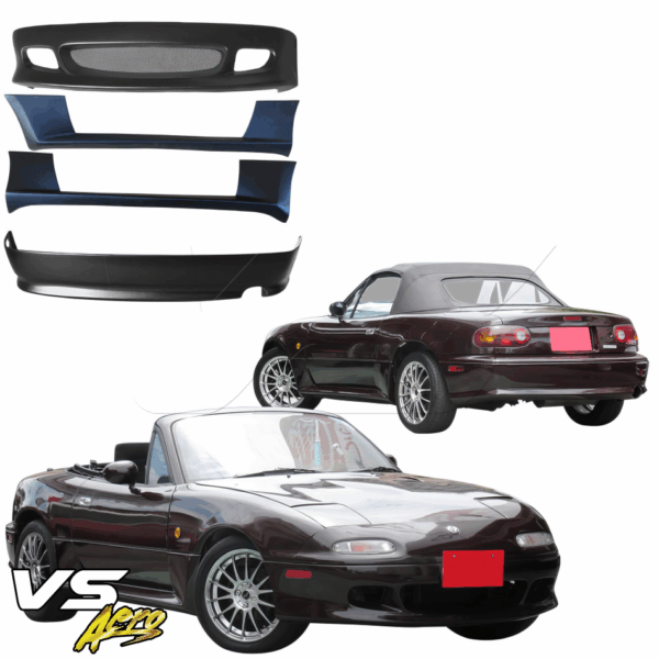 VSaero FRP RSAC Body Kit 4pc for Mazda Miata MX-5 (NA) 1990-1997 - Image 2