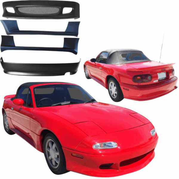 VSaero FRP RSAC Body Kit 4pc for Mazda Miata MX-5 (NA) 1990-1997 - Image 3