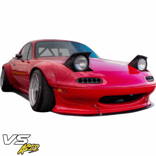 VSaero FRP TKYO Front Lip Valance for Mazda Miata MX-5 (NA) 1990-1997 - Image 4