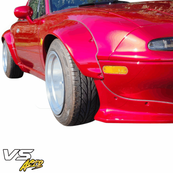 VSaero FRP TKYO Wide Body Fender Flares (front) 50mm for Mazda Miata MX-5 (NA) 1990-1997 - Image 8