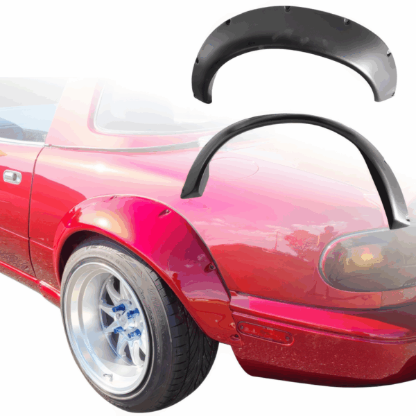 VSaero FRP TKYO Wide Body Fender Flares (rear) 80mm for Mazda Miata MX-5 (NA) 1990-1997 - Image 7