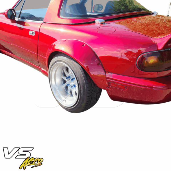 VSaero FRP TKYO Wide Body Fender Flares (rear) 80mm for Mazda Miata MX-5 (NA) 1990-1997 - Image 8
