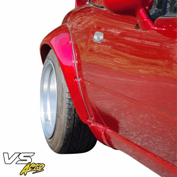 VSaero FRP TKYO Wide Body Fender Flares (rear) 80mm for Mazda Miata MX-5 (NA) 1990-1997 - Image 9