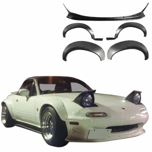 VSaero FRP TKYO Wide Body Kit 5pc for Mazda Miata MX-5 (NA) 1990-1997 - Image 2