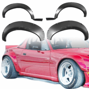 VSaero FRP TKYO Wide Body Flare Set for Mazda Miata MX-5 (NA) 1990-1997
