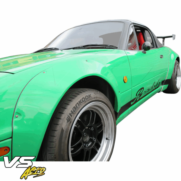 VSaero FRP TU99 NN2 Wide Body Fender Flares (set) 4pc 50mm for Mazda Miata MX-5 (NA) 1990-1997 - Image 3