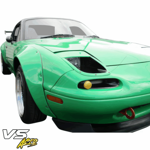 VSaero FRP TU99 NN2 Wide Body Fender Flares (set) 4pc 50mm for Mazda Miata MX-5 (NA) 1990-1997 - Image 5