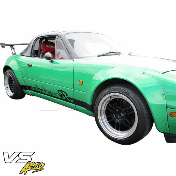 VSaero FRP TU99 NN2 Wide Body Fender Flares (set) 4pc 50mm for Mazda Miata MX-5 (NA) 1990-1997 - Image 6