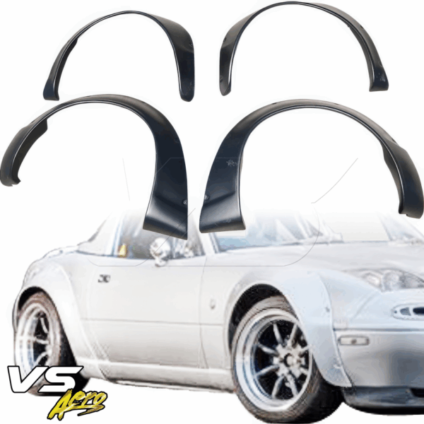 VSaero FRP TU99 NN2 Wide Body Fender Flares (set) 4pc 50mm for Mazda Miata MX-5 (NA) 1990-1997 - Image 63