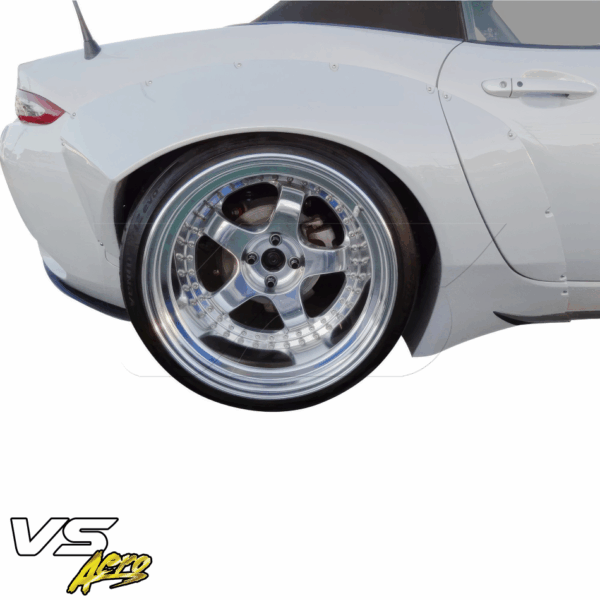 VSaero FRP TKYO Wide Body Fender Flares (rear) 4pc 80mm for Mazda Miata MX-5 (ND) 2016-2021 - Image 2