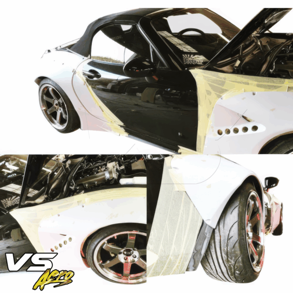 VSaero FRP TKYO Wide Body Fender Flares (rear) 4pc 80mm for Mazda Miata MX-5 (ND) 2016-2021 - Image 11