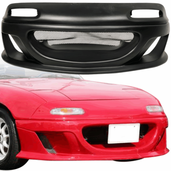 VSaero FRP STRA vB Front Bumper for Mazda Miata MX-5 (NA) 1990-1997 - Image 10