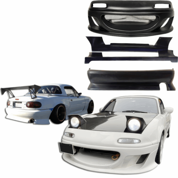 VSaero FRP STRA vB Body Kit 4pc for Mazda Miata MX-5 (NA) 1990-1997