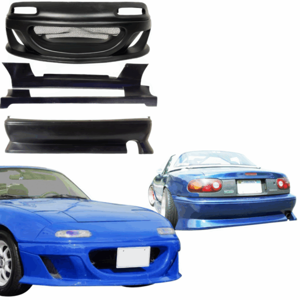 VSaero FRP STRA vB Body Kit 4pc for Mazda Miata MX-5 (NA) 1990-1997 - Image 2
